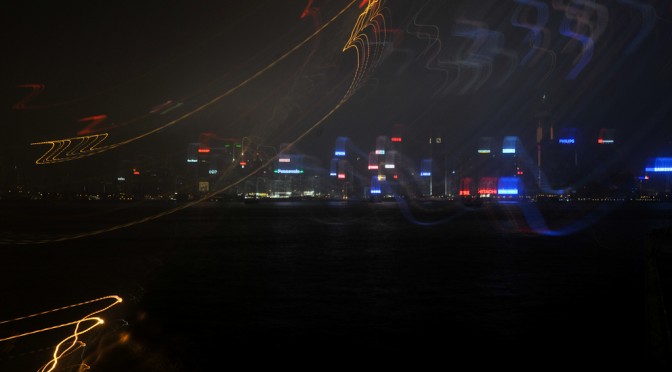 Lights of Hong Kong from Avenue of Stars