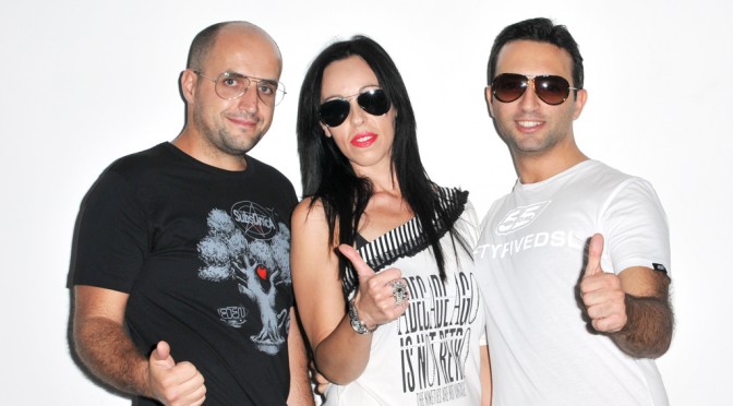 Me, Katiuscia and Luca at my studio