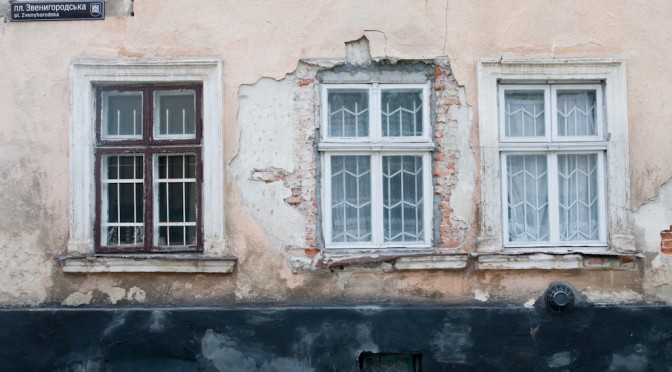 THREE WINDOWS IN LVIV