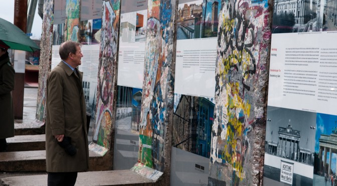 REMAINS OF THE BERLIN WALL IN POTSAMER PLATZ
