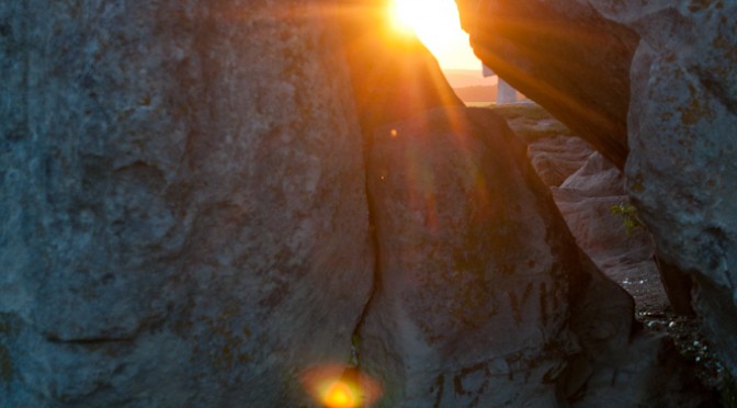 LIGHT THROUGH THE ROCK