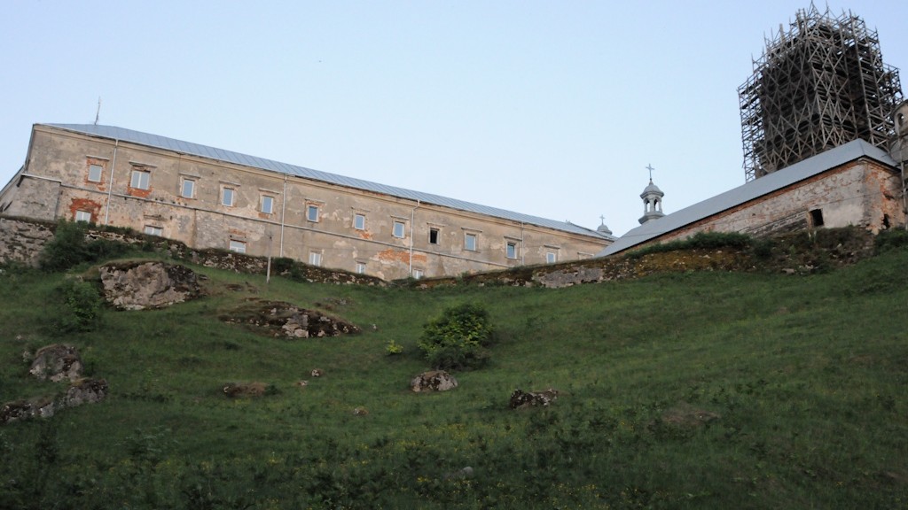 PIDKAMIN MONASTERY FROM BELOW