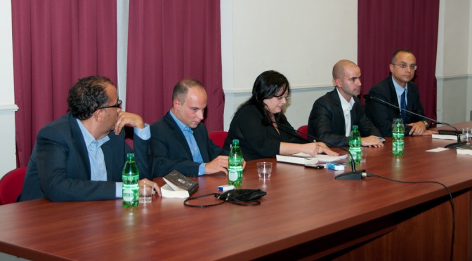 UGO FIORILLO AT THE PRESENTATION OF HIS BOOK "IL SENTIERO DELLE MONETE FALSE"
