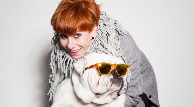 VALERIA AND OSCAR THE DOG AT MY STUDIO #2