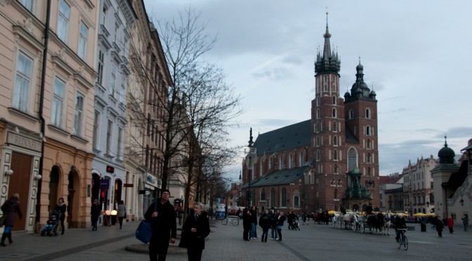 St. Mary's Basilica on Main Market Square in Krakow