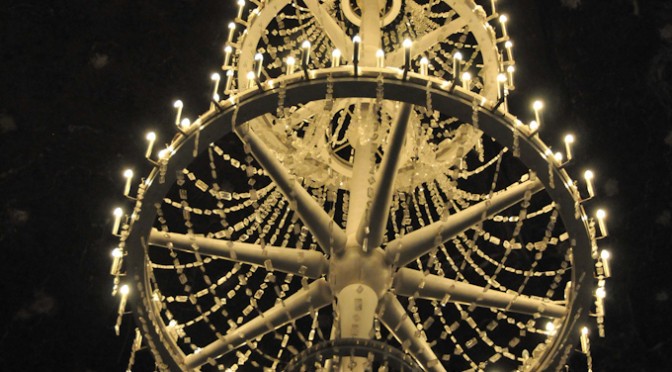 Salt chandelier in Wieliczka Salt Mine