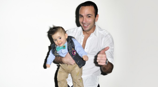 Guglielmo Maio and his son Francesco at my studio