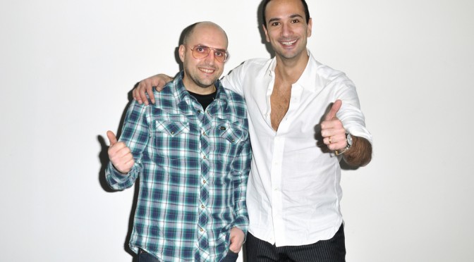 Me and Guglielmo Maio at my studio