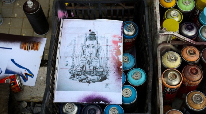 SKETCH AND SOME GRAFFITI SPRAYS