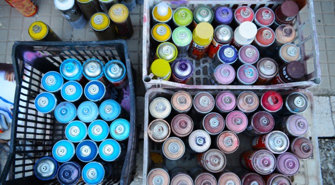 SOME GRAFFITI SPRAYS