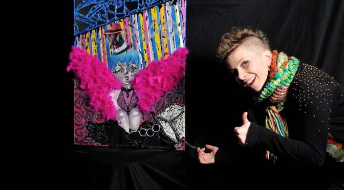 Valeria Tinari with her new creation