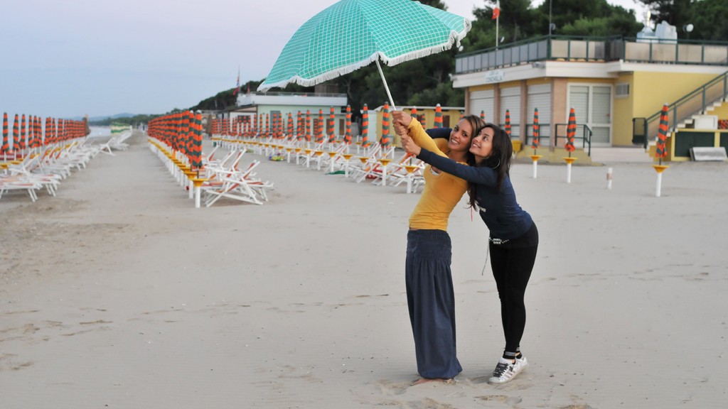 Federica and Ilaria in Pineto beach