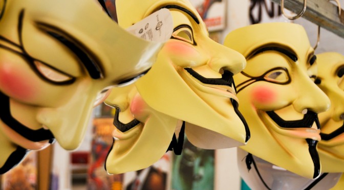 V For Vendetta Masks at Lanciano nel Fumetto