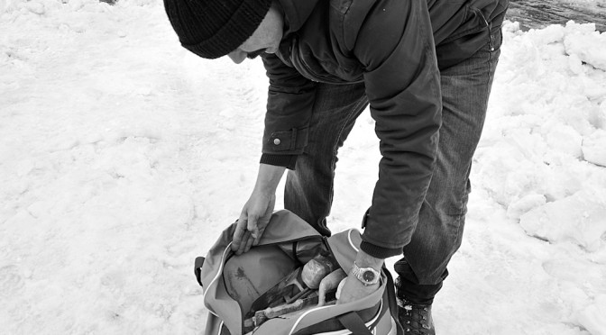 Nicola Antonelli shows me his tools of the trade