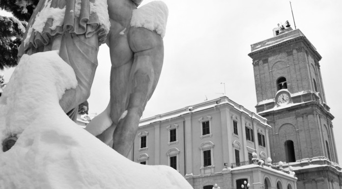War memorial and the snow #2