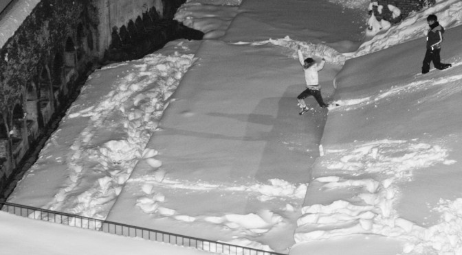 Simona fly on the snow #2