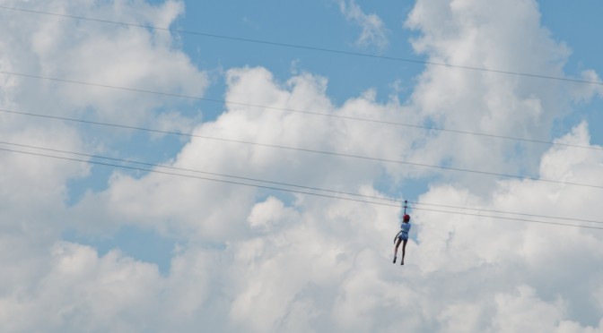 JUMPING FROM VOLODYMYRSKA HILL