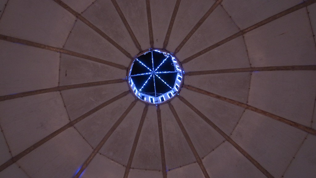 UNDER THE DOME OF THE STAGE FOR THE CITY BAND