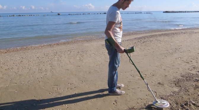 MARCO WITH HIS METAL DETECTOR