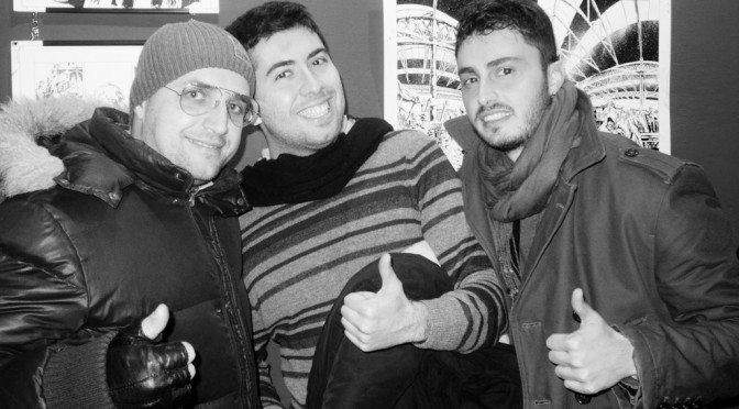 ME, DAVIDE POMPEO AND MARCO DI NARDO AT CIRCOLO DEGLI ARTISTI IN ROME