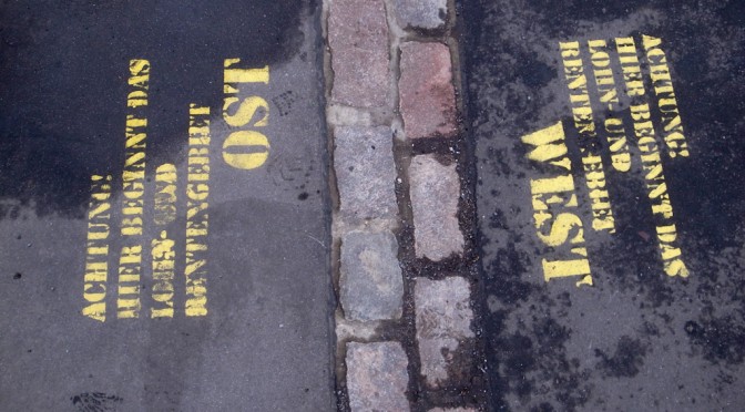 EST AND WEST OF THE WALL, POTSDAMER PLATZ