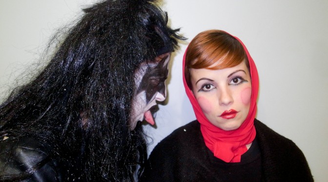 CINZIA AS THE DEMON AND A MATRIOSKA