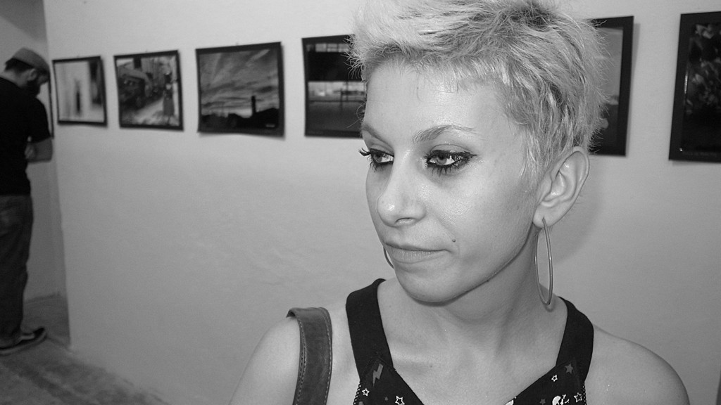 Valeria in Di Tiello's Exhibition