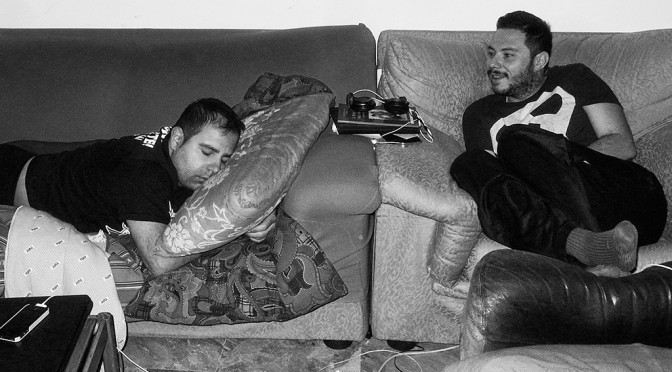 PAOLO SLEEPING ON THE COUCH AT HOME OF DANIELE
