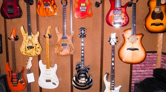 FABIO MOLINELLI'S GUITARS WALL