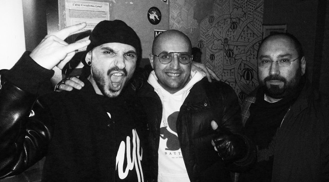 PAOLO BLACK BOX, ME AND ROSSANO AT TIPOGRAFIA IN PESCARA LAST NIGH