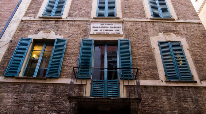 BIRTHPLACE OF GIOACCHINO ROSSINI IN PESARO