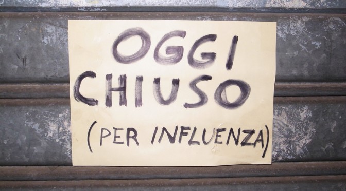 Closed today for flu