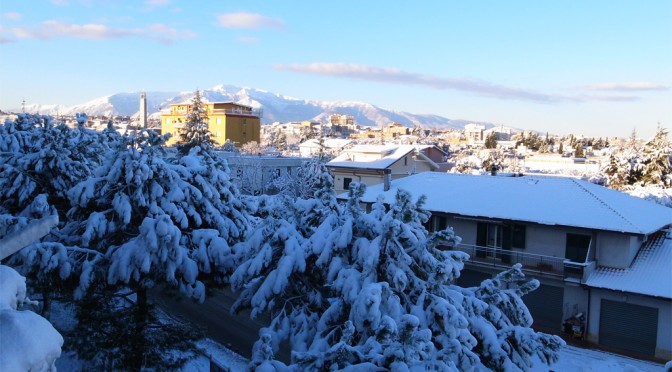 Yes, today is covered with snow!