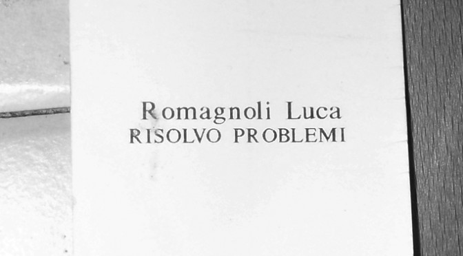 Romagnoli Luca solve problems