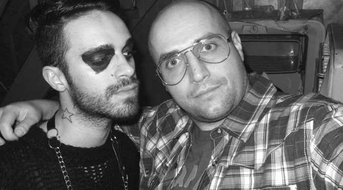 Simone Piacentini and me at Tipografia last Saturday night