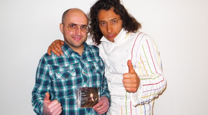 Me and Ray Sugar Sandro at my studio