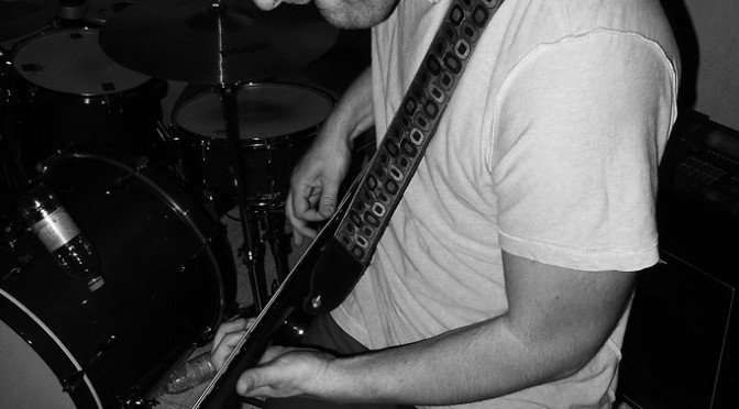 Andrew Paone and his bass