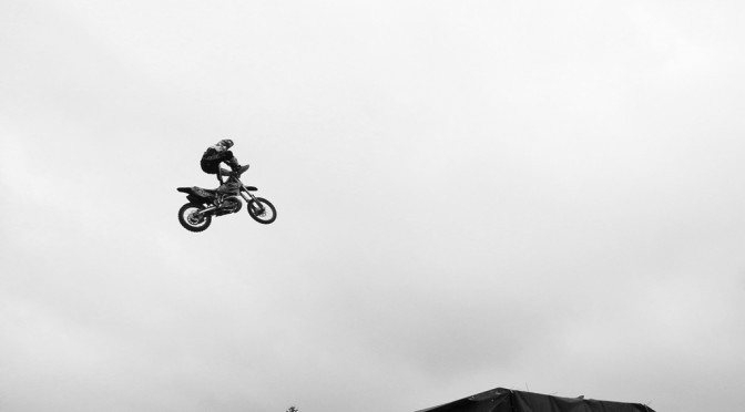 Bikes in the air