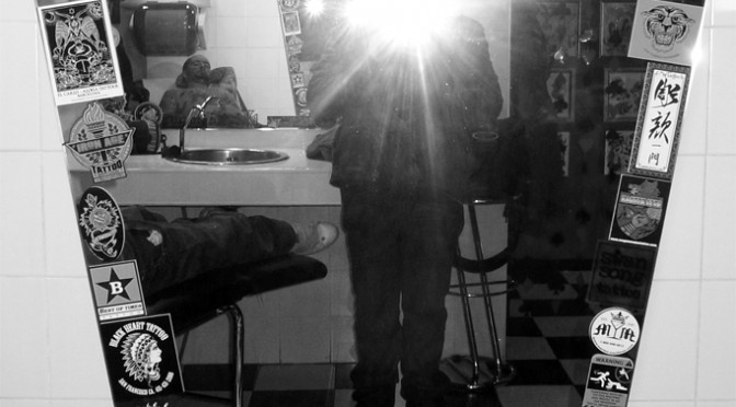 Nice dead mirror at Old Tip Tattoo studio