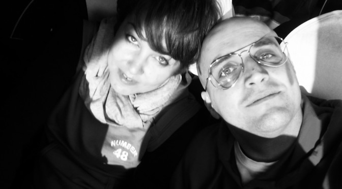 Elena and Me on our way to Rome