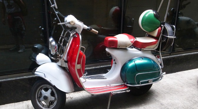 Italian Vespa at Hong Kong