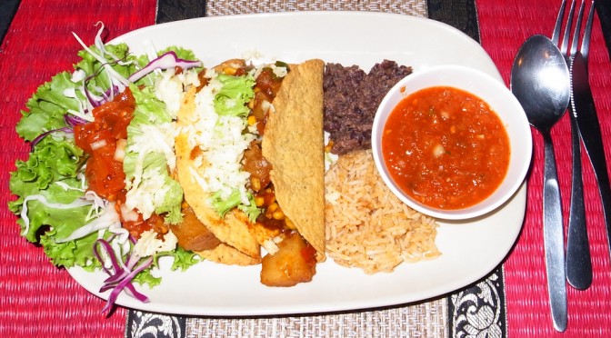 Mexican taco for dinner