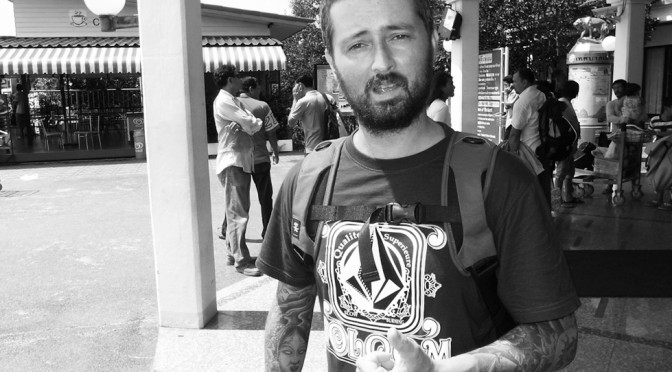 Paolo saying goodbye to me from the Krabi airport