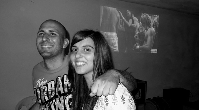 Andy Warrior in a moment of his birthday party