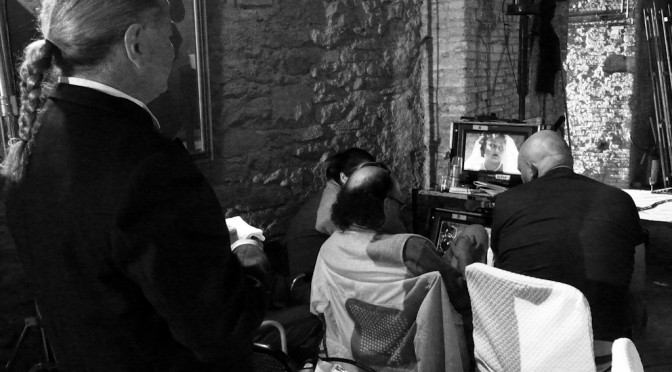 Claudio Fragasso at work on the film