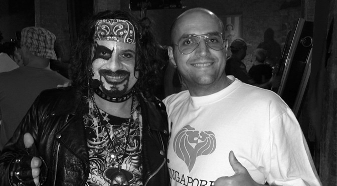 Me and Lillo on set of "Una notte da paura"