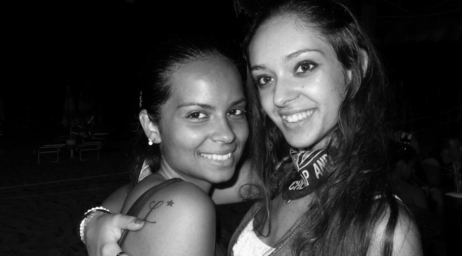 Benedetta and Arianna last night