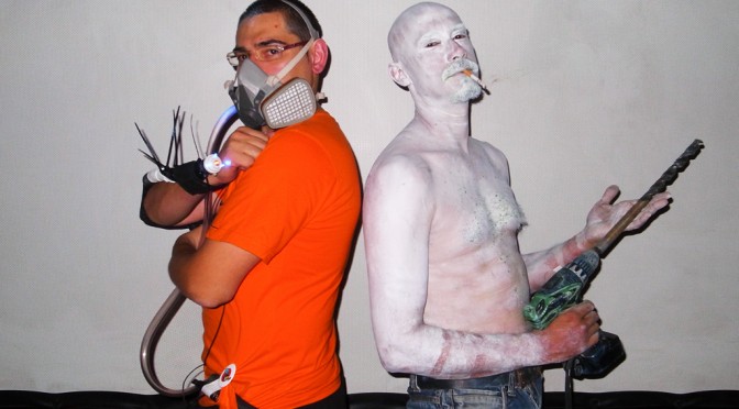 The Noise and Nicola Antonelli after the performance