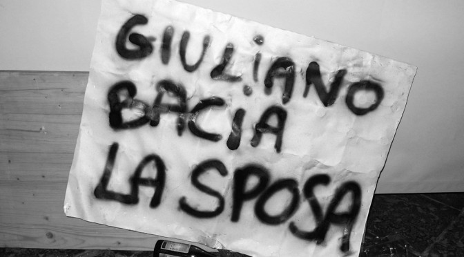 GIULIANO KISSES THE BRIDE