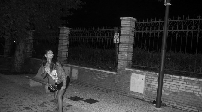 Anastasia jokes with the new surveillance cameras